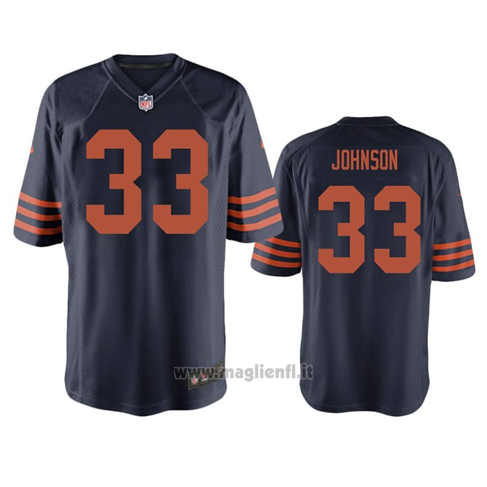 Maglia NFL Game Chicago Bears Jaylon Johnson Throwback Blu